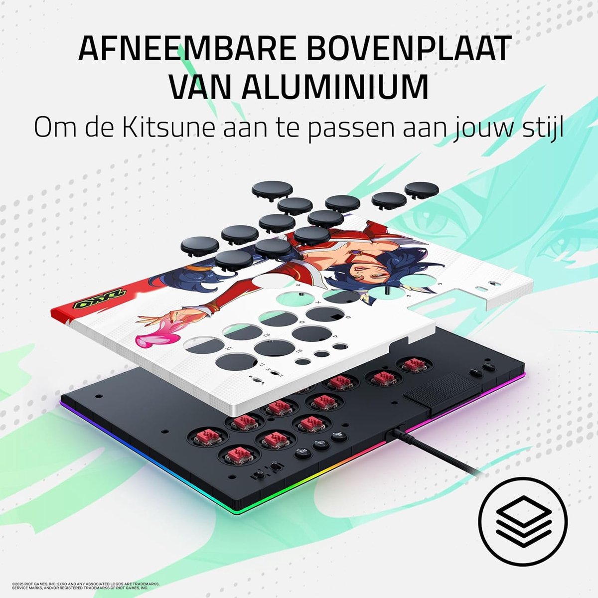 Razer kitsune all button optical arc 9 orig - Razer Kitsune All-Button Optical Arcade Arcadestick