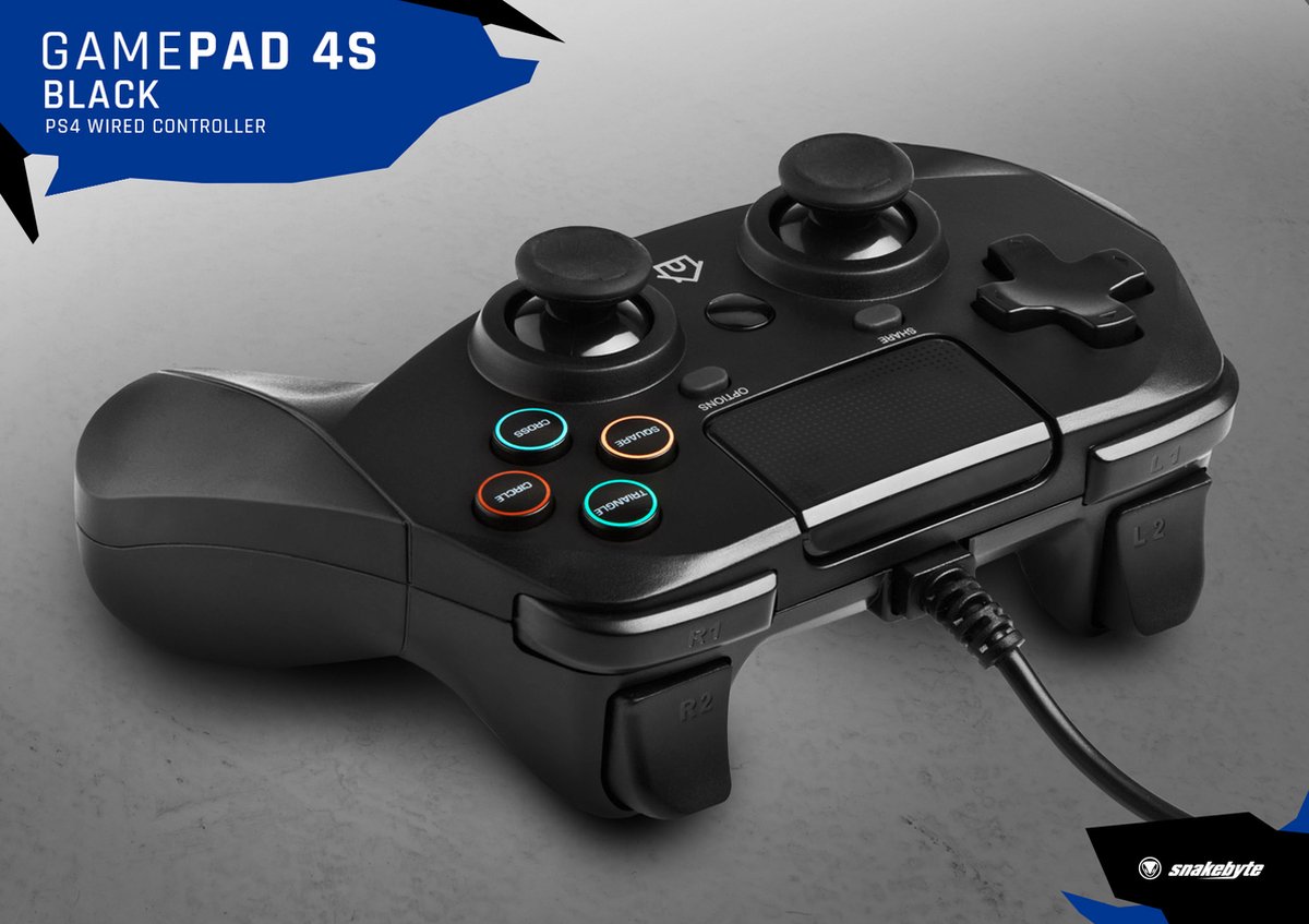 Snakebyte game pad 4 s black ps4 4 orig - Snakebyte Game Pad 4 S Controller (zwart)
