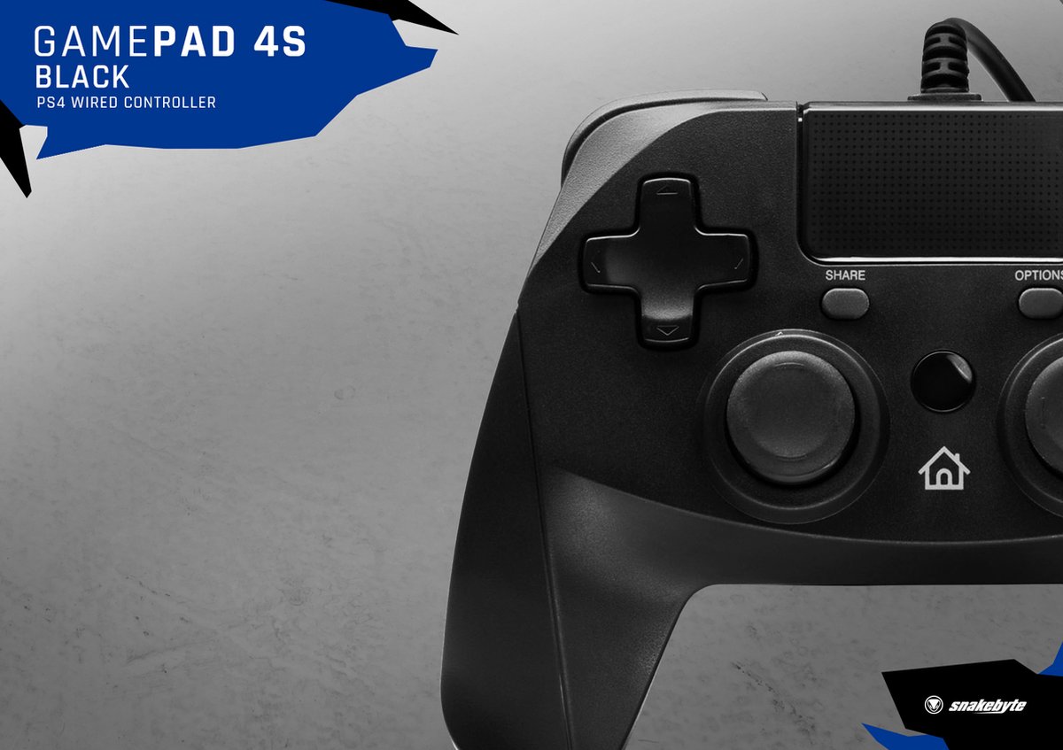 Snakebyte game pad 4 s black ps4 5 orig - Snakebyte Game Pad 4 S Controller (zwart)