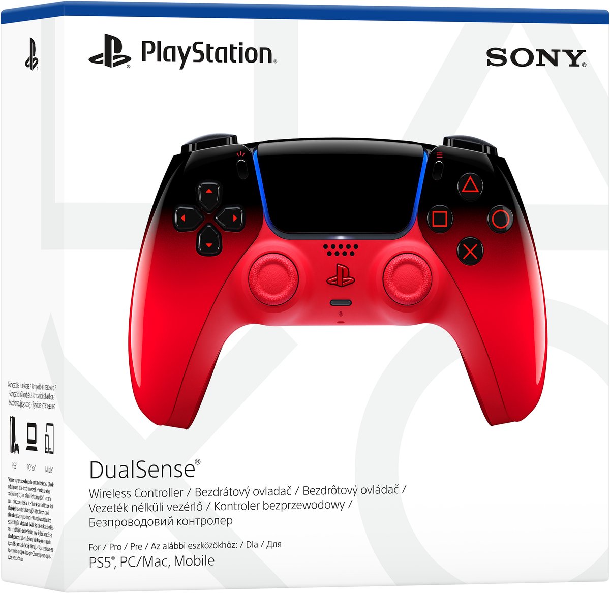 Sony dualsense techno red new draad 2 orig - Sony Dualsense Techno Red New Edition Draadloze Controller