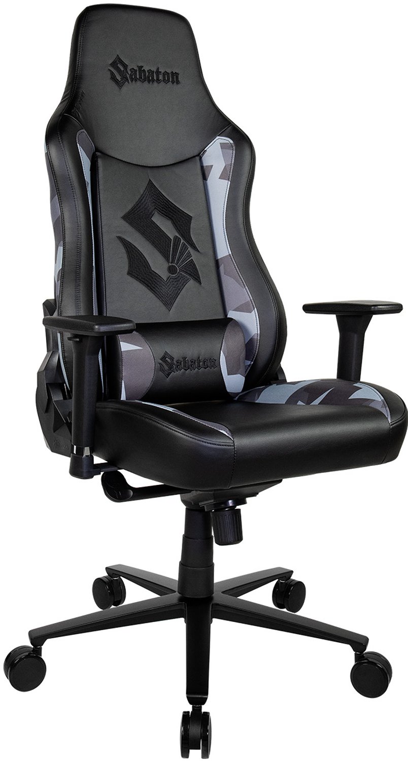 Arozzi vernazza gamingstoel sabaton e 2 orig - Arozzi Vernazza tot 145 kg Gamingstoel (PU-leer, zwart)