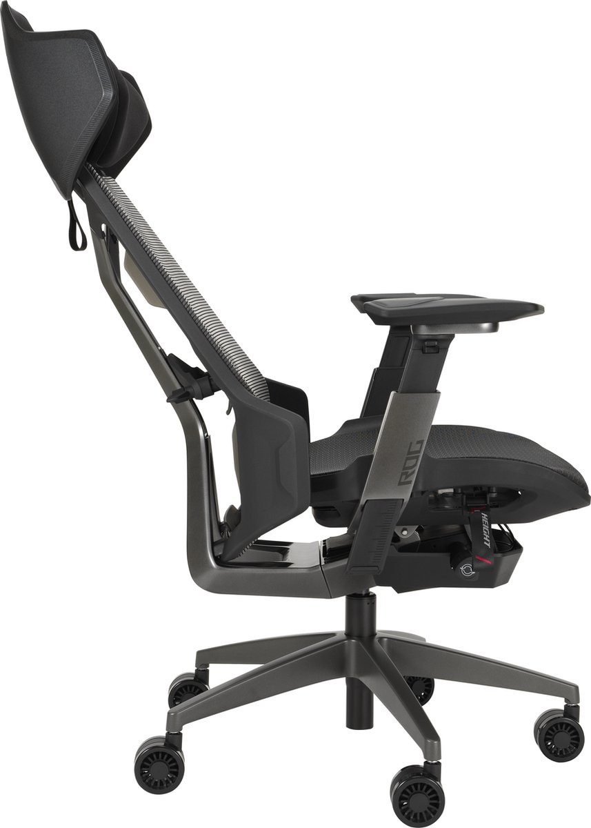 Asus rog destrier ergo gamestoel ma 3 orig - ASUS ROG Destrier Ergo tot 150 kg Gamingstoel (combinatie, zwart)