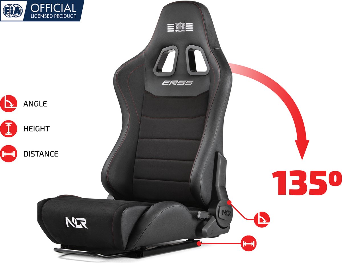 Next level racing ers5 elite racing 4 orig - Next Level Racing NLR-E055 tot 150 kg Gamingstoel (PU-leer, zwart)