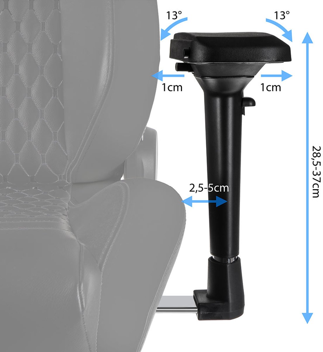 Noblechairs epic chair zwart 4 orig - Noblechairs Epic Gaming Chair tot 120 kg Gamingstoel (PU-leer, zwart)
