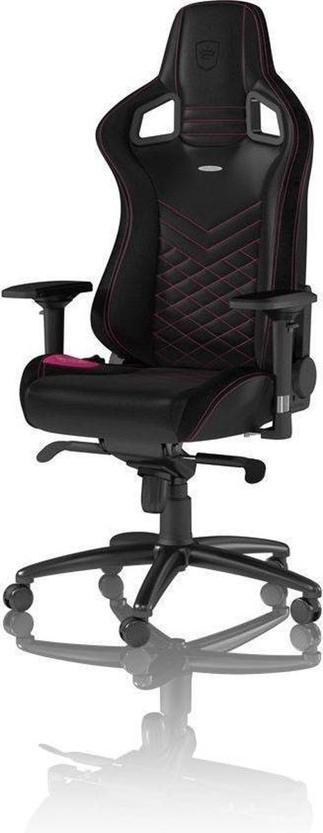 Noblechairs epic serie gamestoel roze zwar 2 orig - Noblechairs Epic Serie Gamestoel tot 120 kg Gamingstoel (PU-leer)