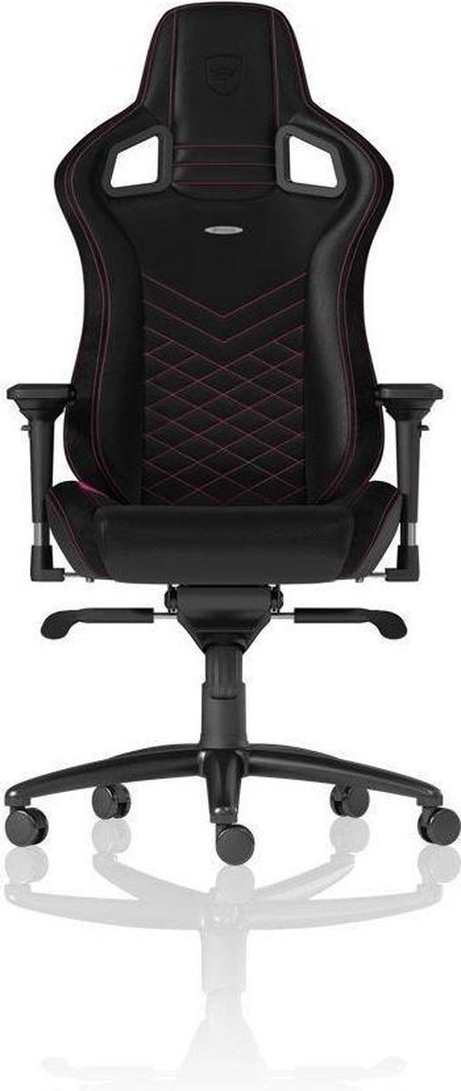 Noblechairs epic serie gamestoel roze zwar 5 orig - Noblechairs Epic Serie Gamestoel tot 120 kg Gamingstoel (PU-leer)