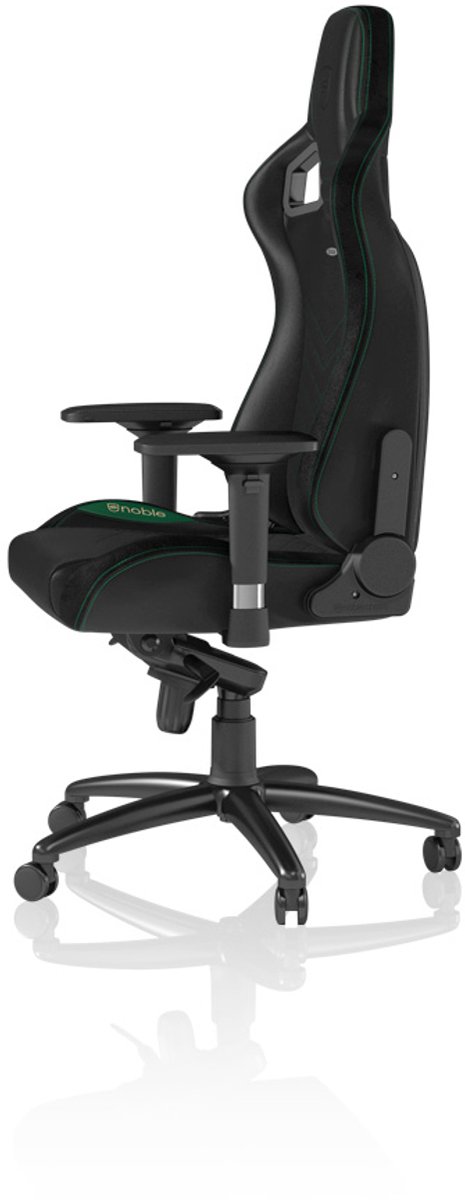 Noblechairs epic series black green 6 orig - Noblechairs Epic Series tot 120 kg Gamingstoel (PU-leer, zwart)