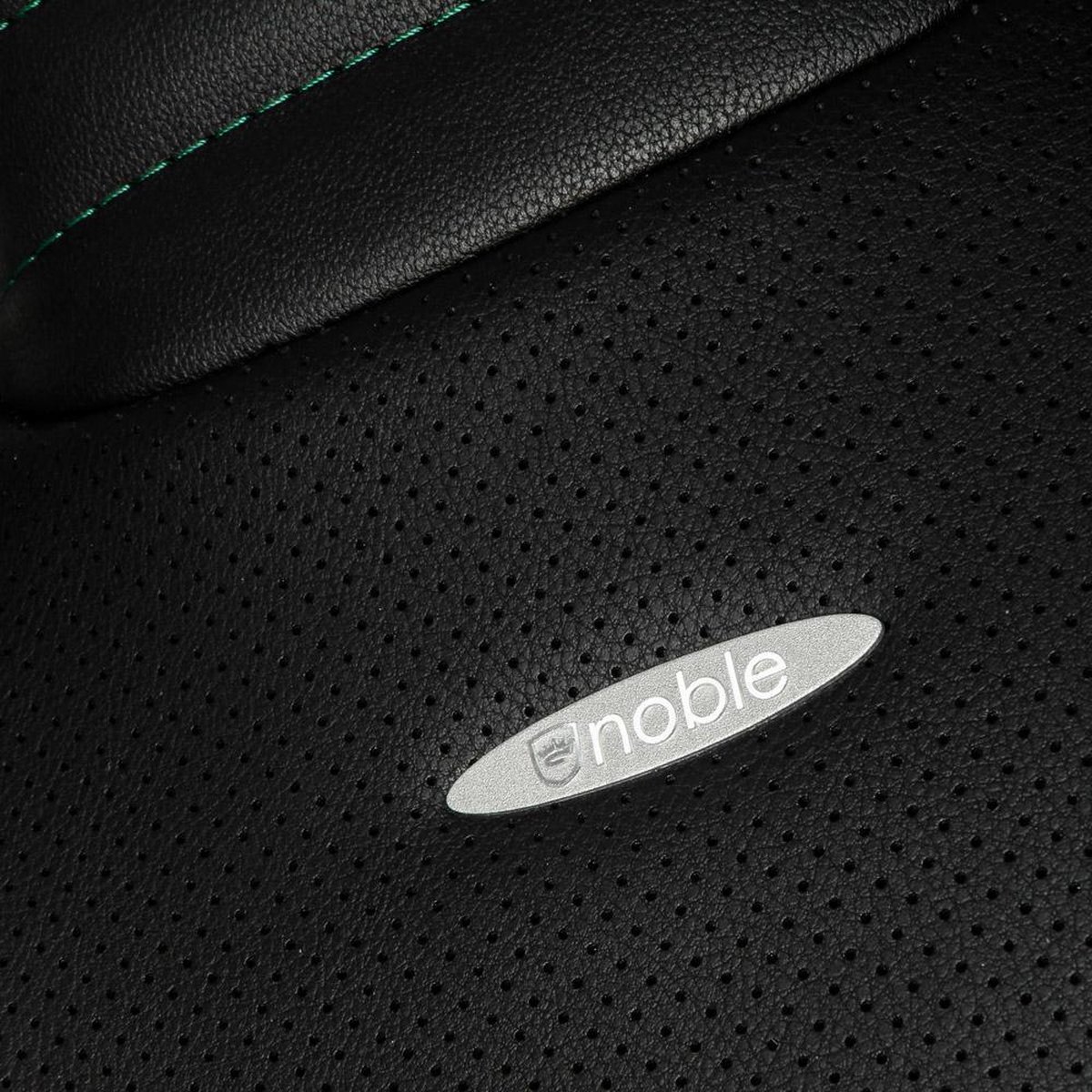 Noblechairs epic series black green 8 orig - Noblechairs Epic Series tot 120 kg Gamingstoel (PU-leer, zwart)