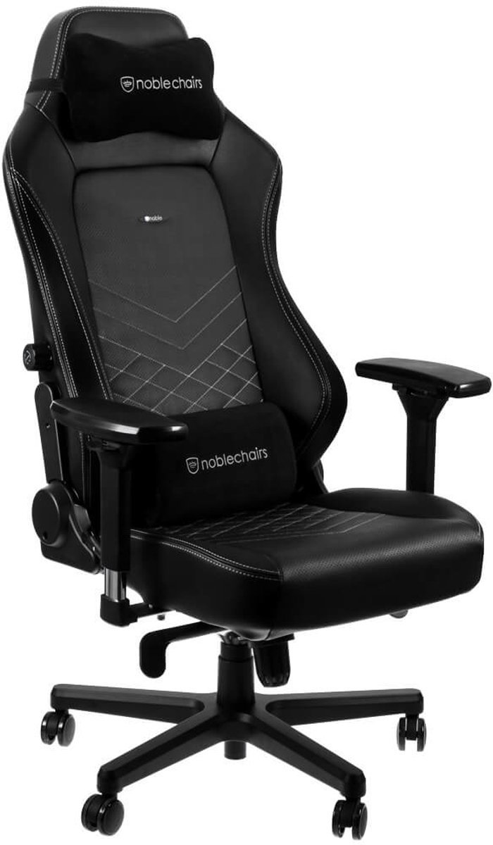 Noblechairs hero gamestoel zwart wit