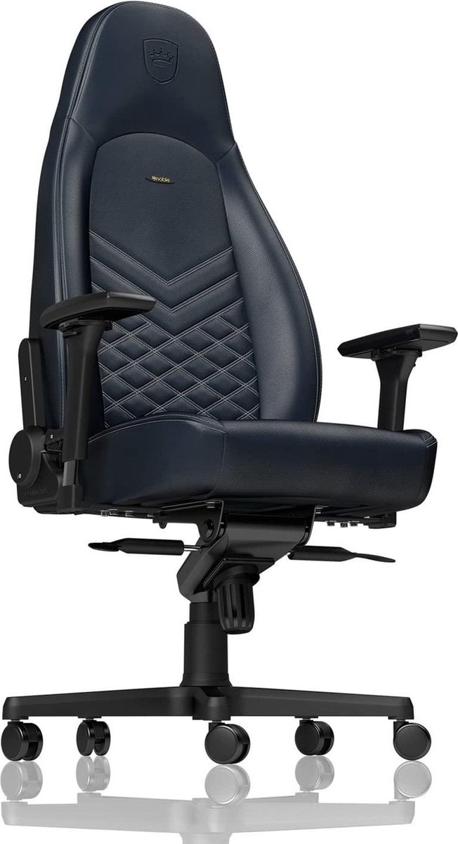 Noblechairs icon real leather gamestoel bl 2 orig - Noblechairs Icon Real Leather tot 150 kg Gamingstoel (echt leer)