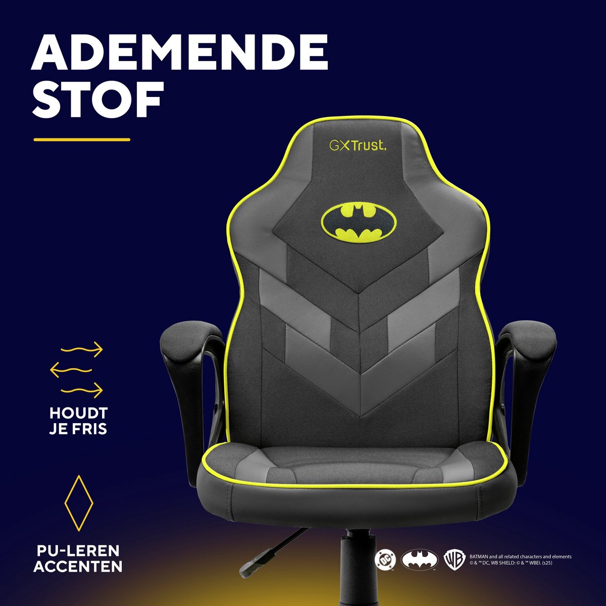 Trust gxt 703bm revvo kinder gamesto 2 orig - Trust Gxt 703Bm Revvo tot 110 kg Gamingstoel (combinatie, zwart)