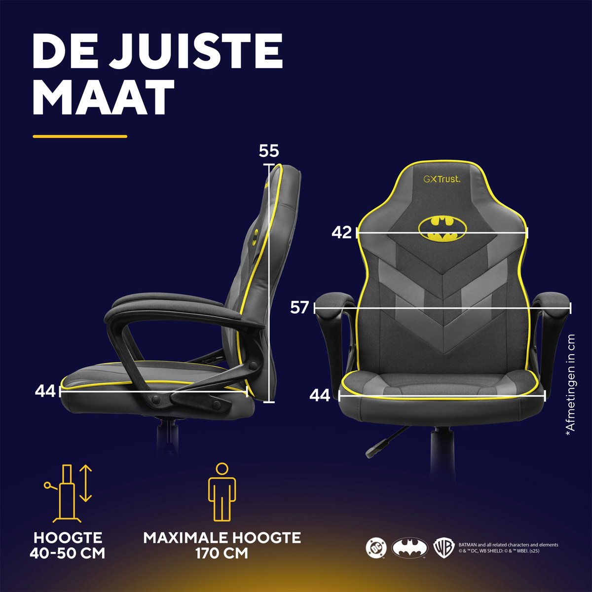 Trust gxt 703bm revvo kinder gamesto 9 orig - Trust Gxt 703Bm Revvo tot 110 kg Gamingstoel (combinatie, zwart)