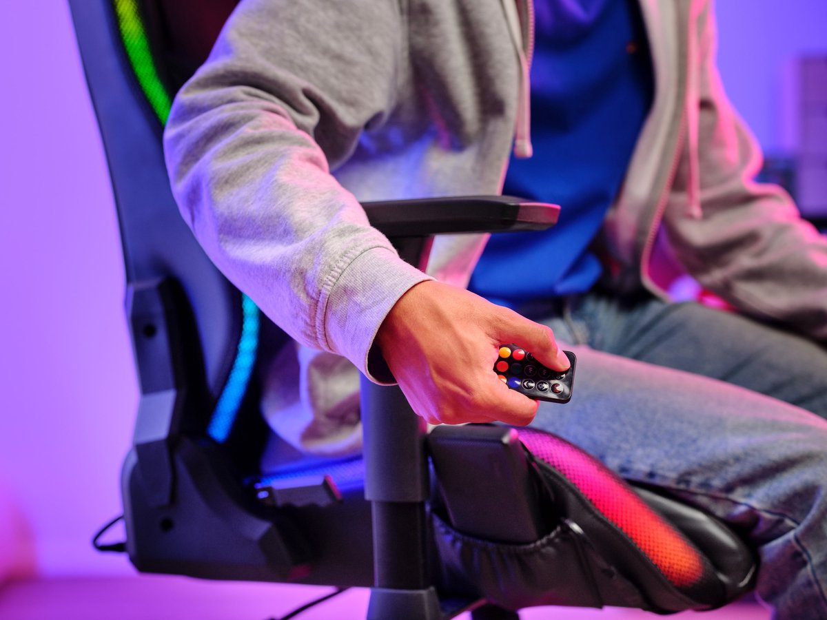 Trust gxt719 ruya chair zwart 2 orig - Trust Gxt719 Ruya RGB Gaming tot 150 kg Gamingstoel (stof, zwart)