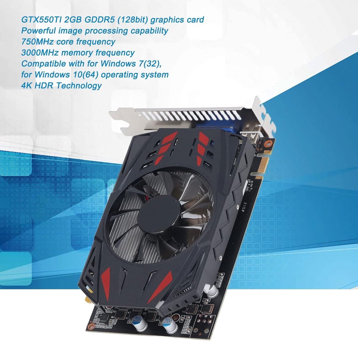 NVIDIA GeForce GTX 550 Ti 2GB GDDR5 128-bit Gaming Grafische Kaart - afbeelding 3