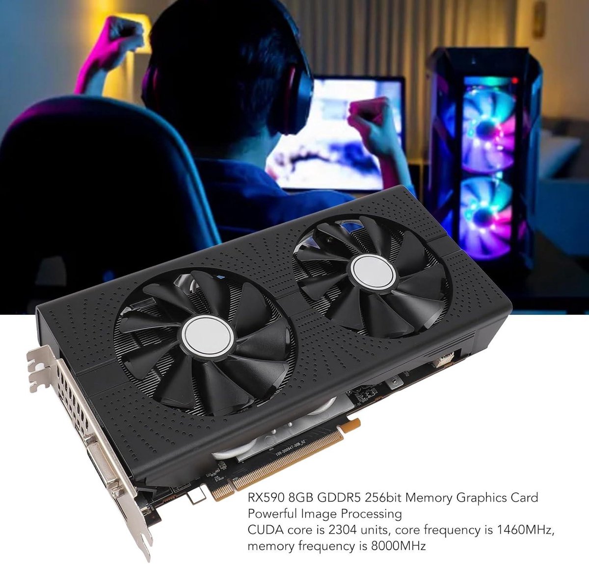 AMD Radeon RX 590 8GB GDDR5 Grafische Kaart - afbeelding 5