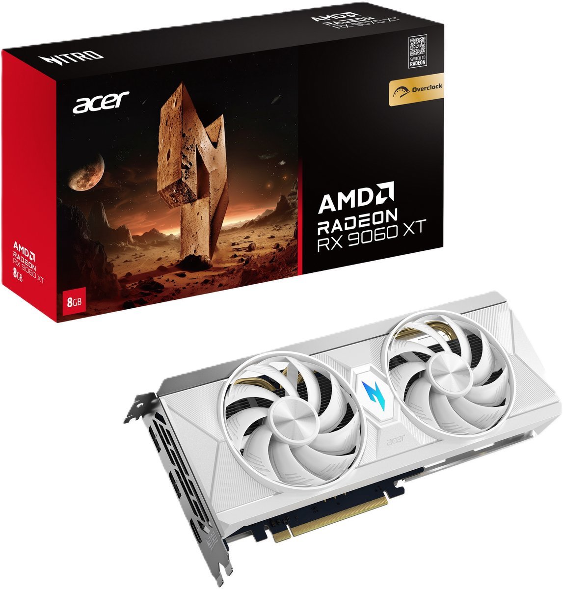 Acer Acer Nitro Amd Radeon Rx 9060 Xt Oc 8Gb White Edition