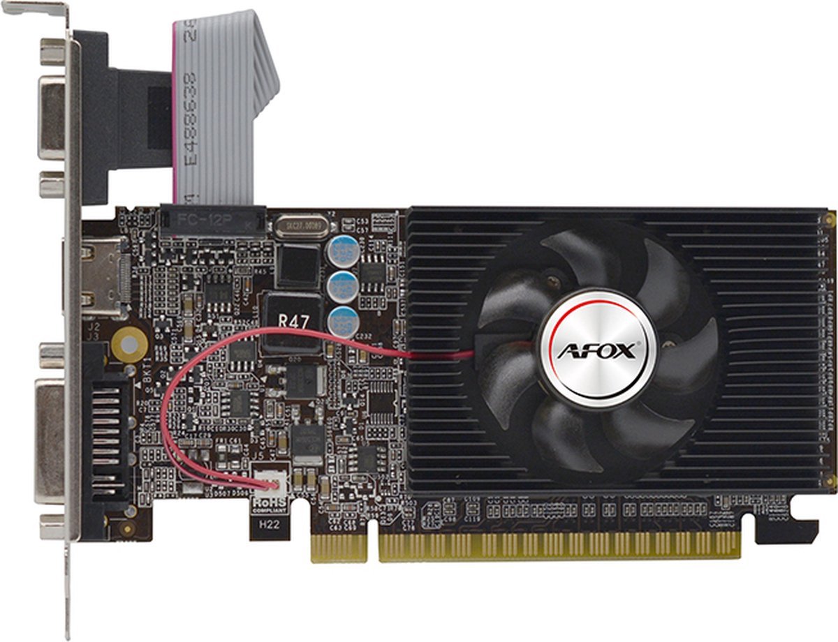 AFOX Afox Af610-1024D3L7-V5 Videokaart Nvidia Geforce Gt 610 1 Gb Gddr3