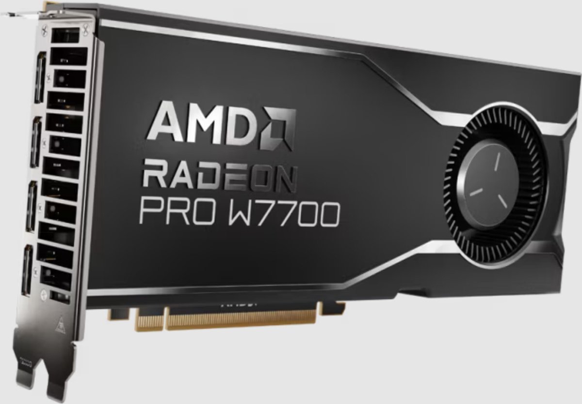 AMD Amd Radeon Pro W7700 - Videokaart - 16 Gb Gddr6 - Pcie 4.0 - 4X Displayport 2.1