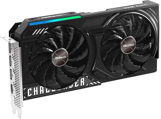 Asrock intel arc b570 challenger 10gb 2 orig - Asrock Intel Arc B570 Challenger OC 10GB Videokaart (Black)