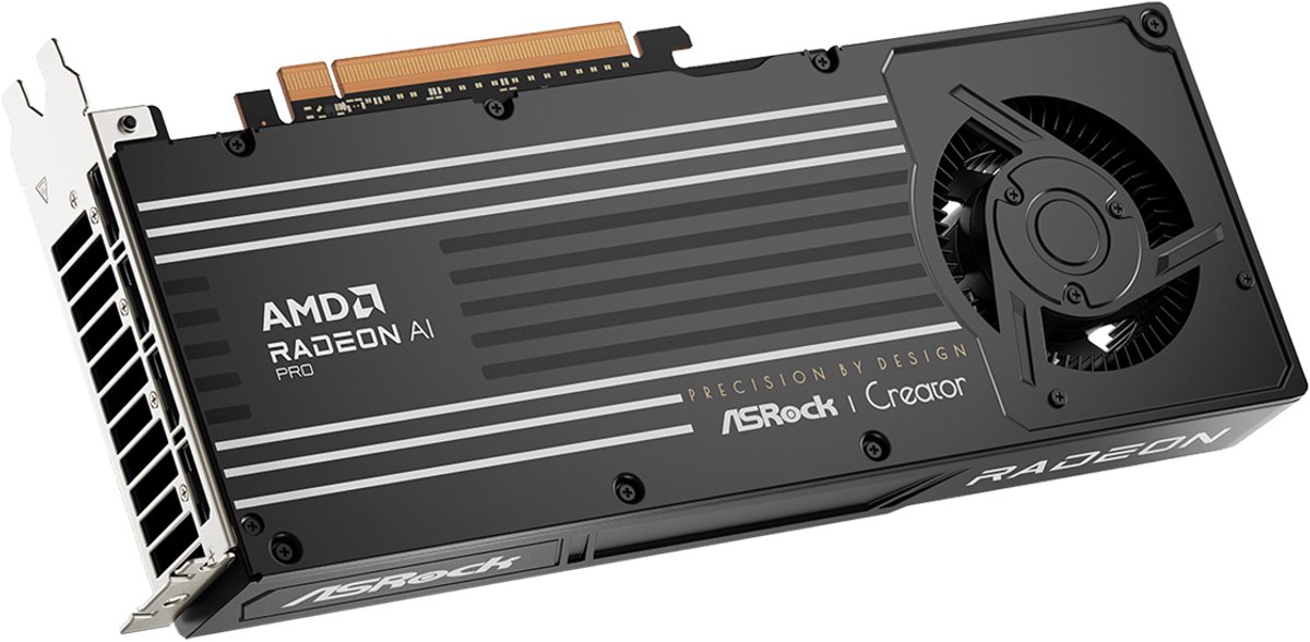 Radeon Ai Pro R9700 Creator Amd 32GB Videokaart (Black) - afbeelding 6