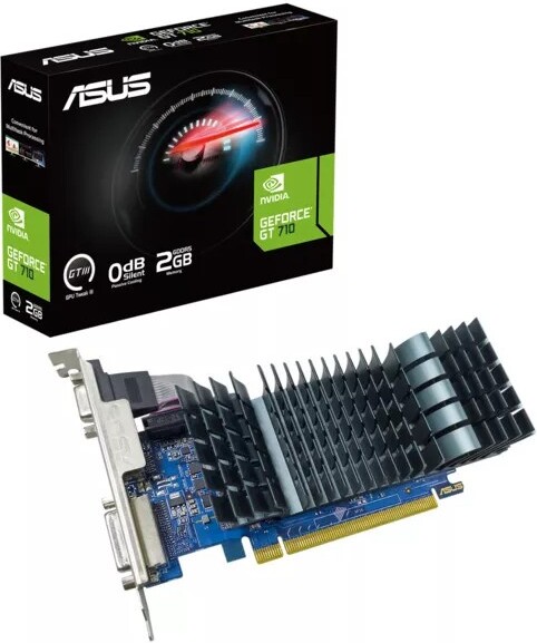 Asus geforce gt 710 2gb evo 4 orig - ASUS GeForce GT 710 EVO 2GB Videokaart (Black)