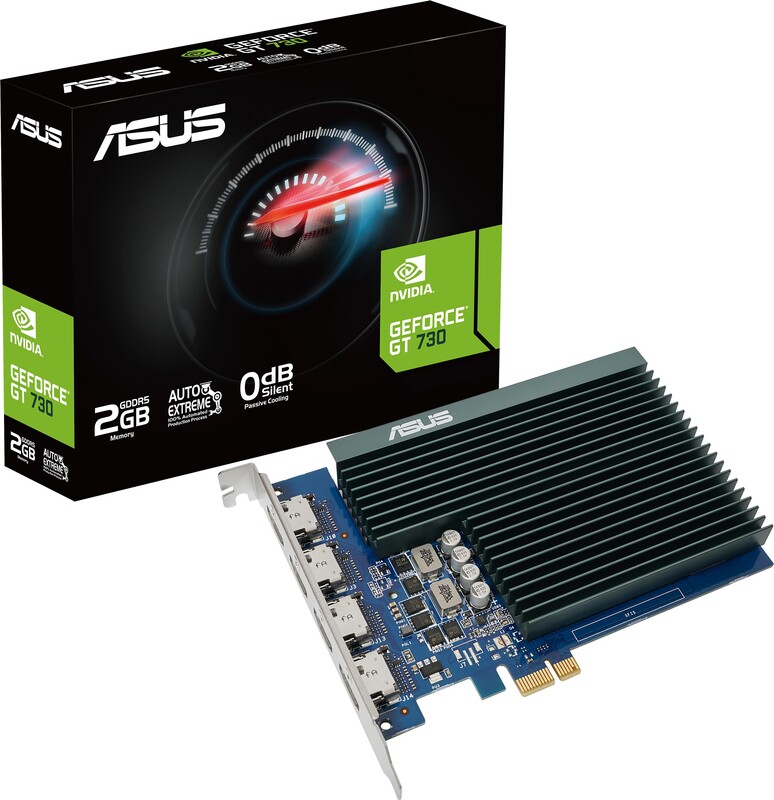 Asus geforce gt730 4h sl 2gd5 3 orig - ASUS GeForce GT 730 2GB Videokaart (Black)