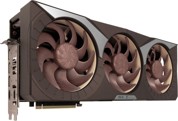 Asus geforce rtx 5080 noctua oc 16g 2 orig - ASUS GeForce RTX 5080 Noctua OC Edition 16GB Videokaart (Brown/Tan)