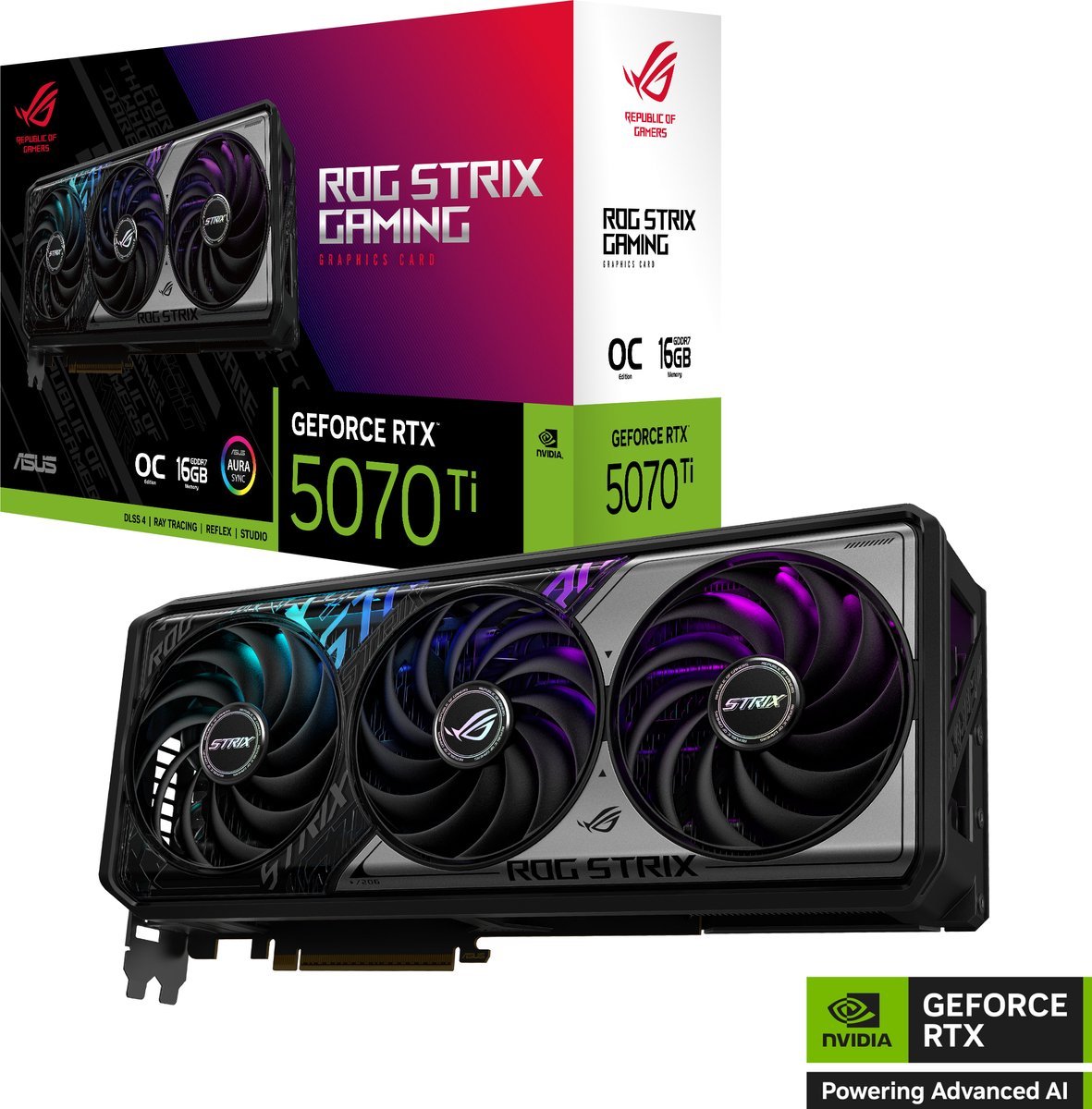 ASUS ASUS ROG Strix GeForce RTX 5070 Ti OC grafische kaart
