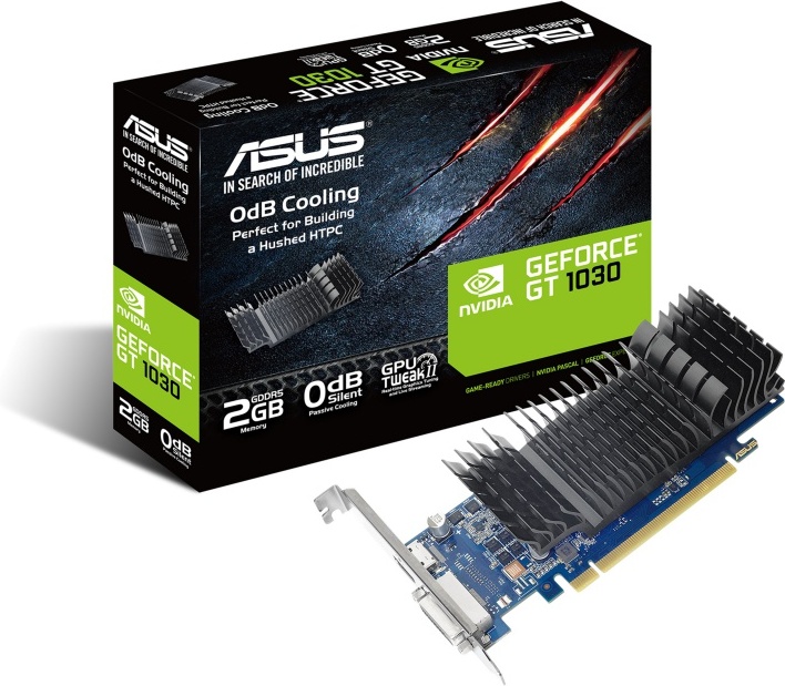 Asus nvidia gt1030 sl 2g brk 2gb 3 orig - ASUS GeForce GT 1030 Silent 2GB Videokaart