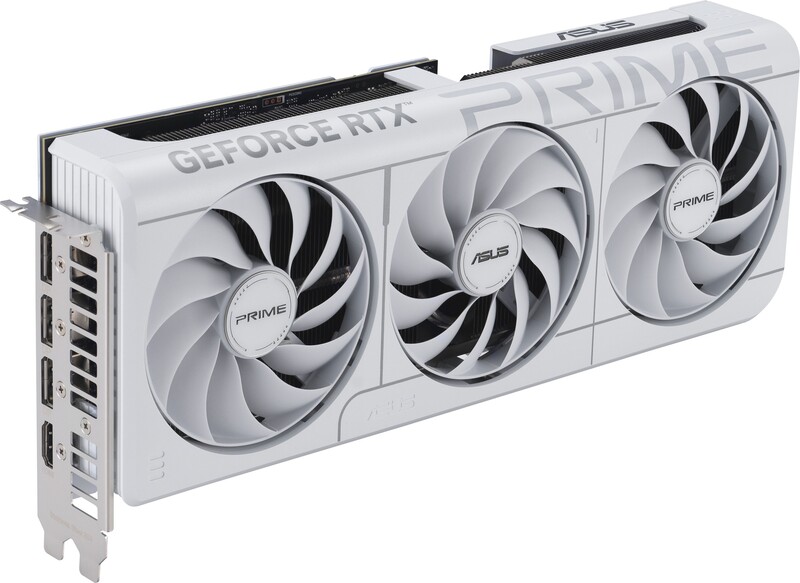 Asus prime geforce rtx 5070 oc whit 2 orig - ASUS PRIME GeForce RTX 5070 White OC Edition 12GB Videokaart (White)
