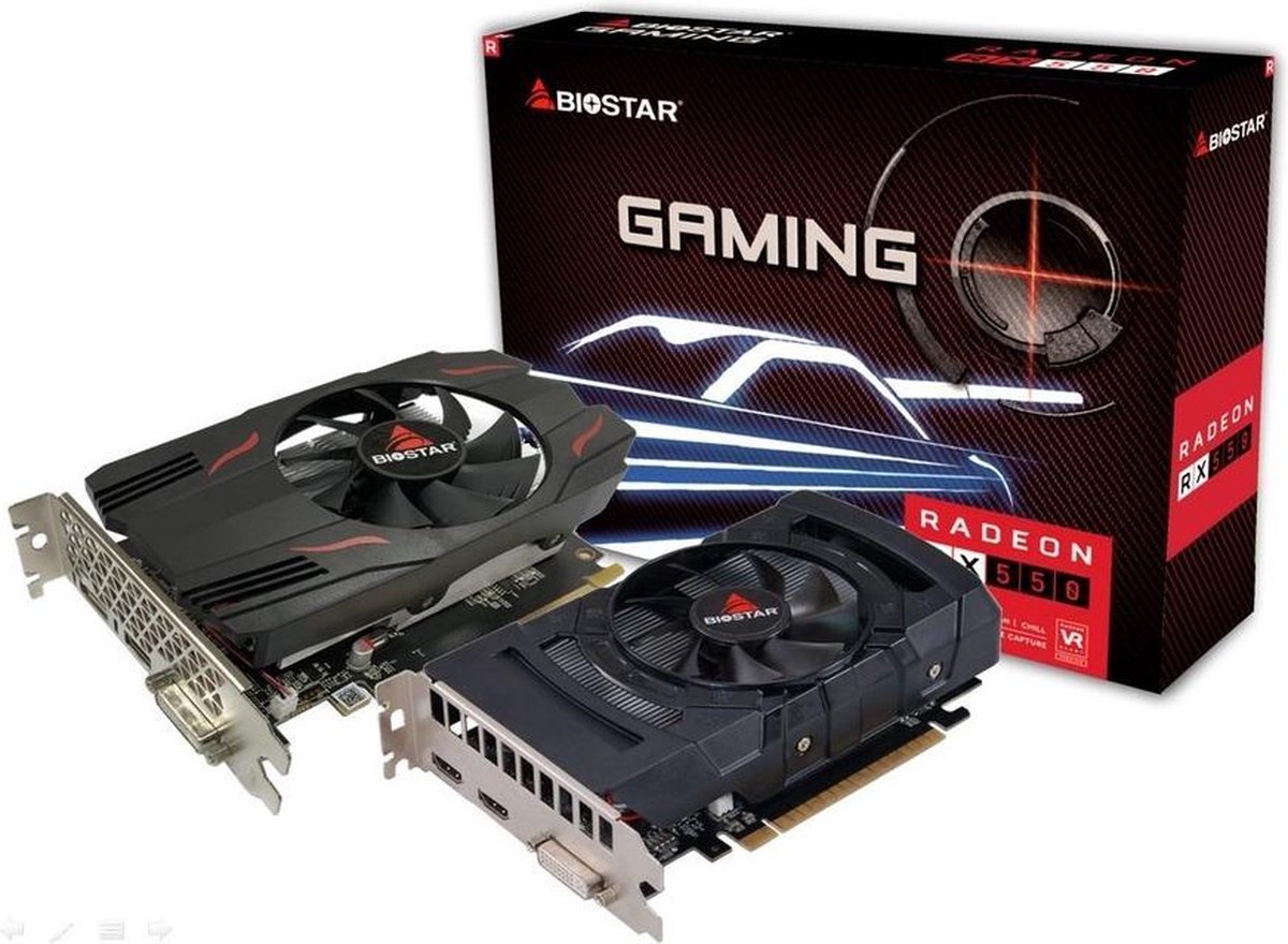Biostar Rx 550 4Gb Videokaart - afbeelding 4