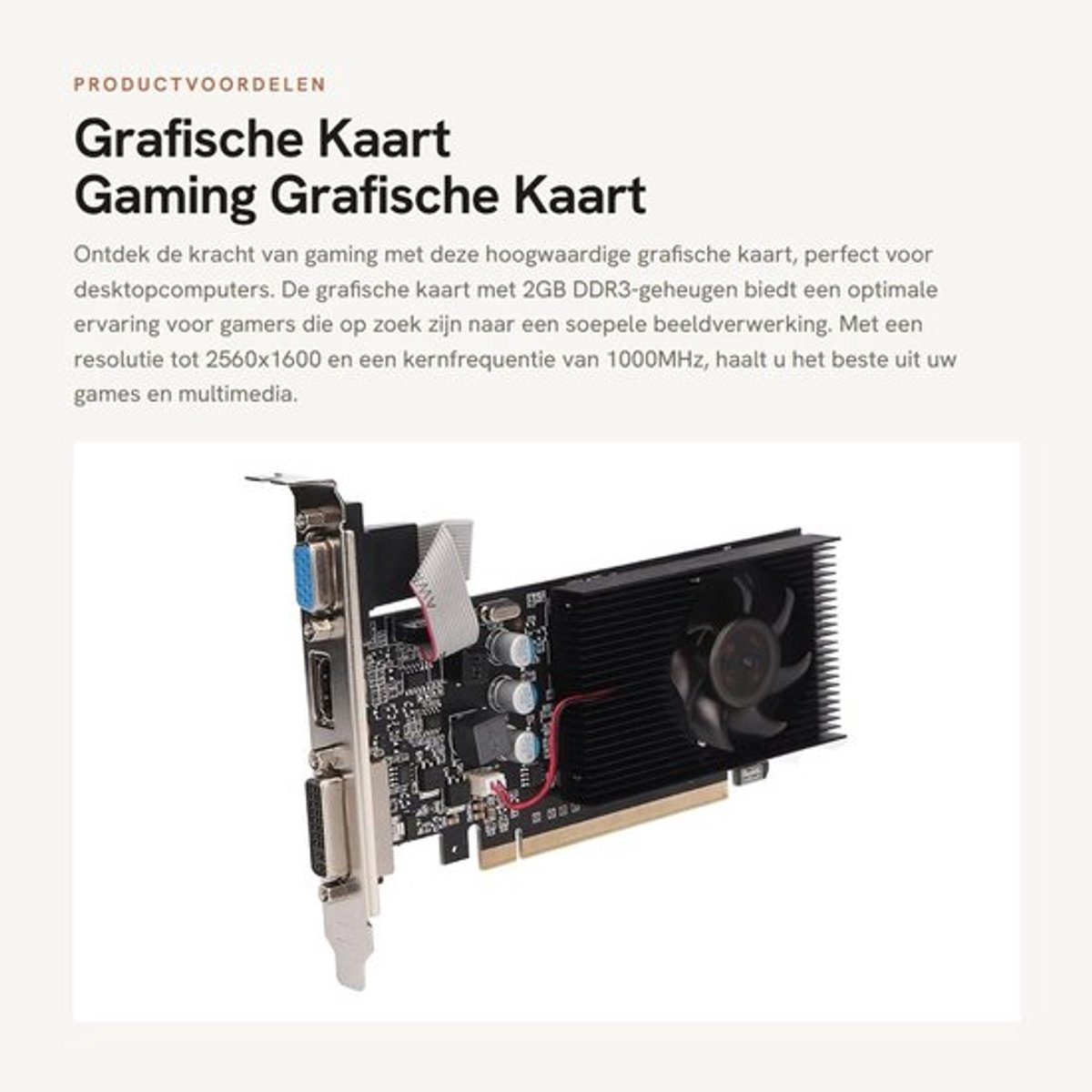 Dailygoods GeForce GT 610 2GB Videokaart - afbeelding 3