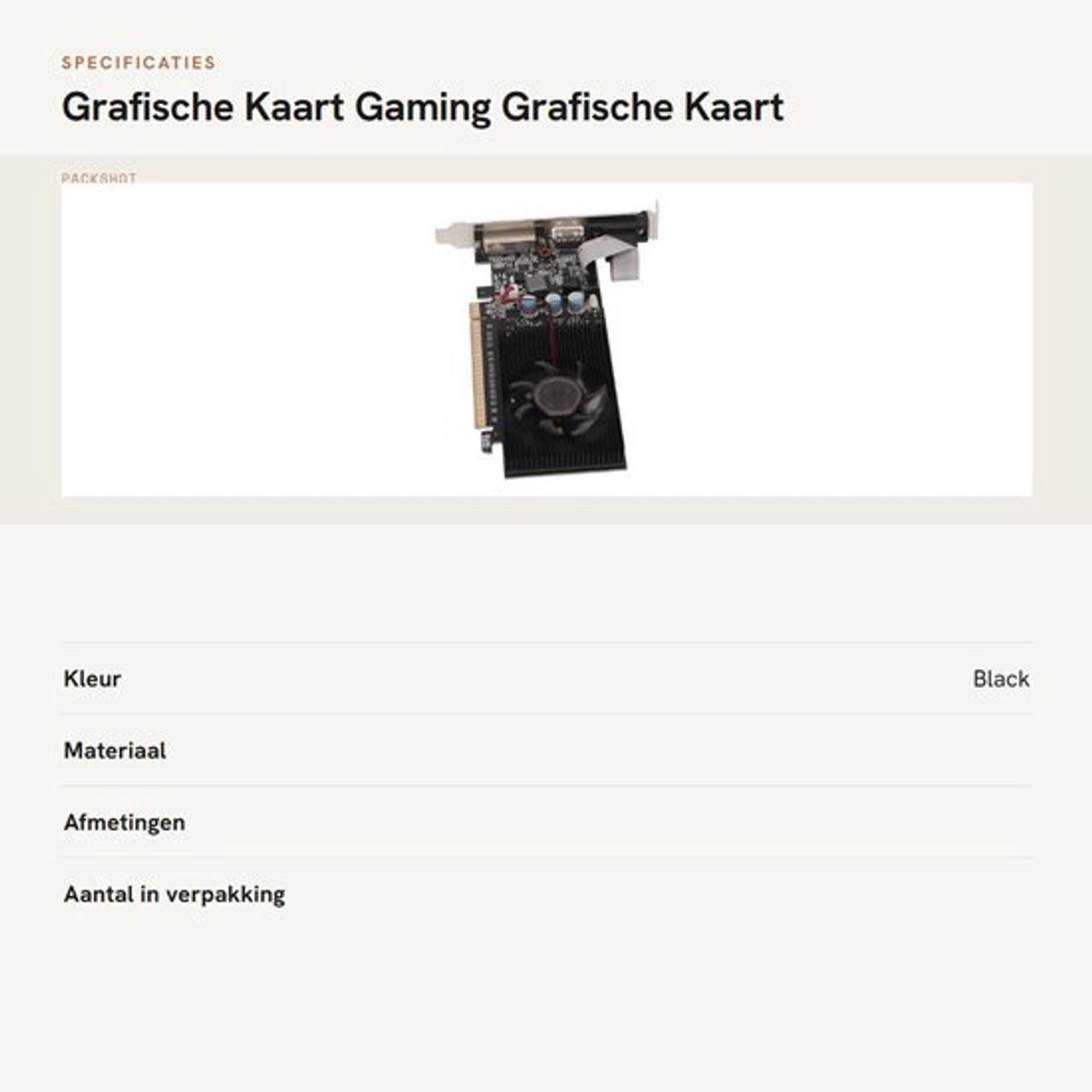 Dailygoods GeForce GT 610 2GB Videokaart - afbeelding 4