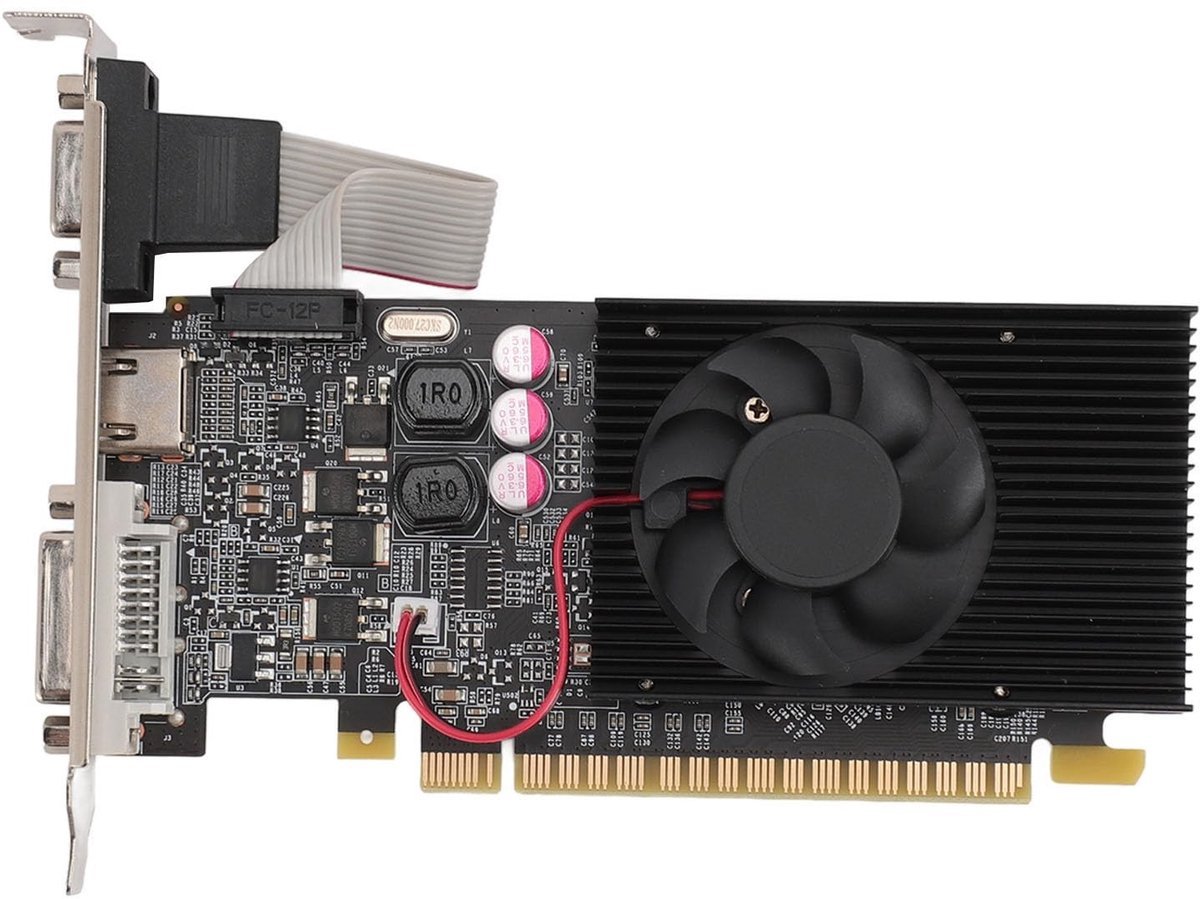 Dailygoods Dailygoods - Dailygoody - Gt 610 Grafische Kaart - Gaming Grafische Kaart - Krachtige Prestaties - 2 Gb Ddr3 - Directx 11 Ondersteuning - Ideaal Voor Kantoor En Ga