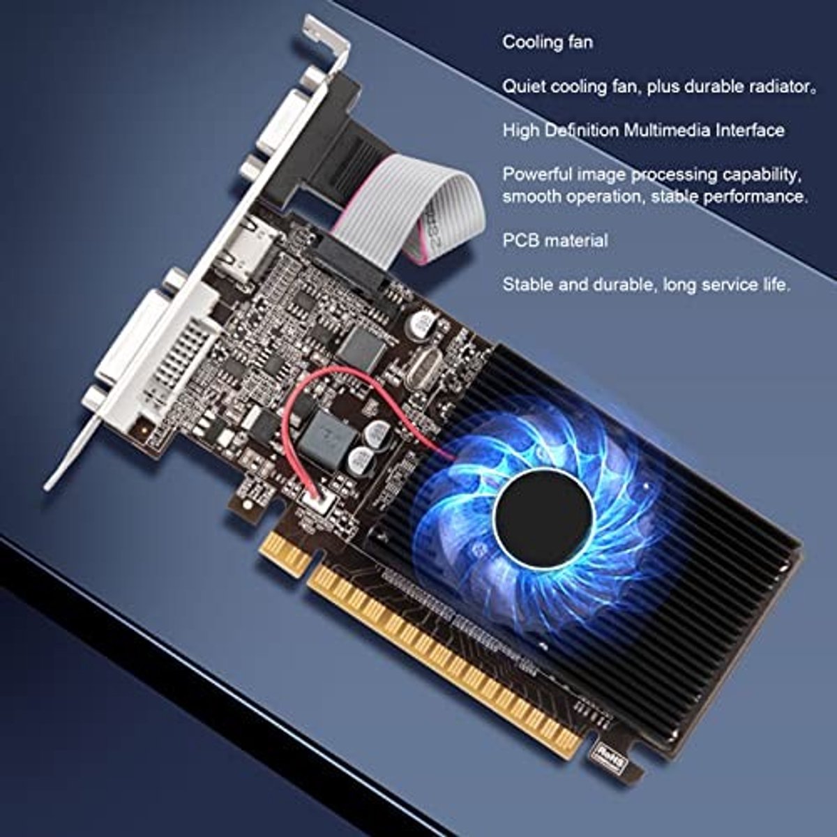 Dailygoods dailygoody gt610 2 gb ddr3 kra 2 orig - Dailygoods GeForce GT 610 2GB Videokaart