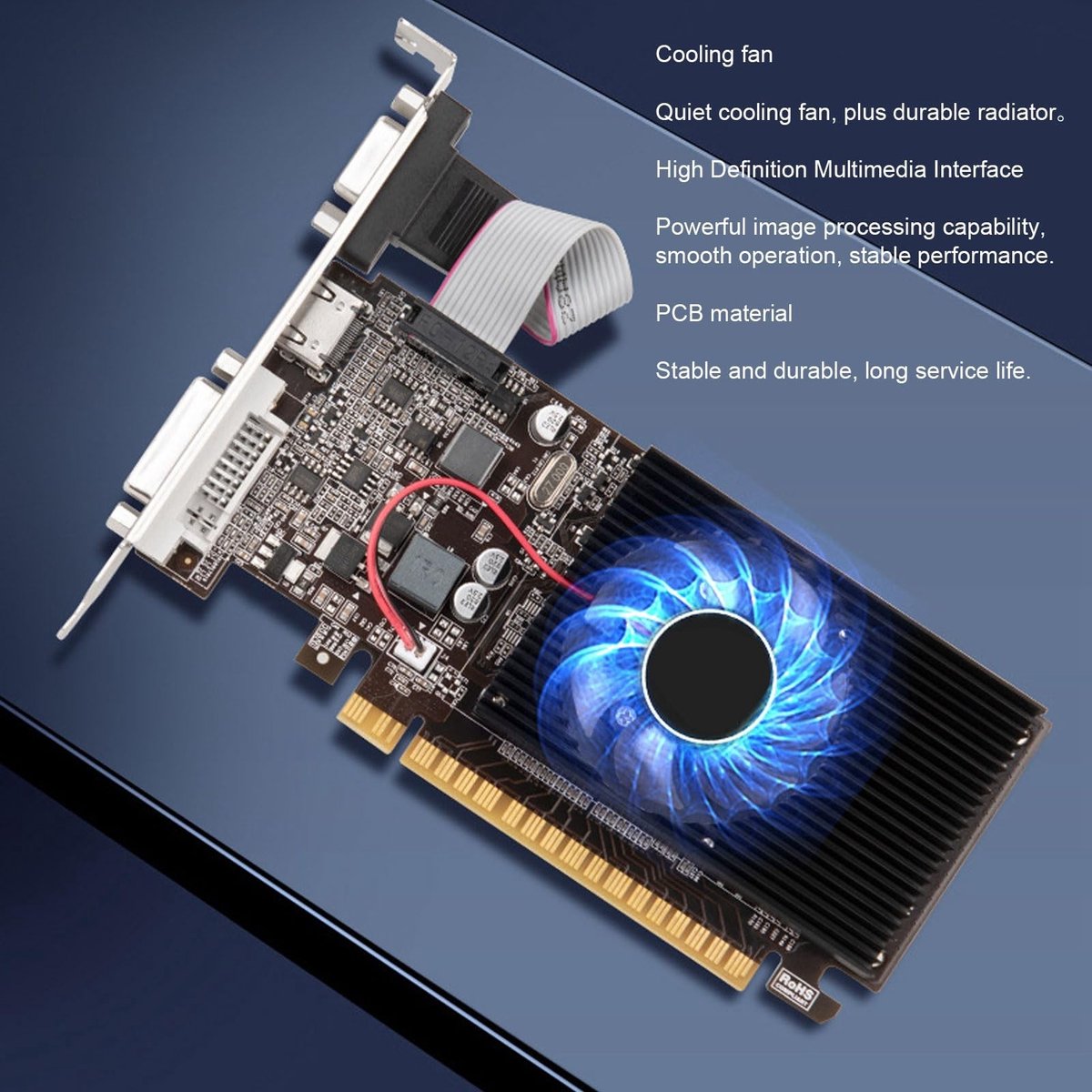 GeForce GT 610 2GB DDR3 Videokaart - afbeelding 2