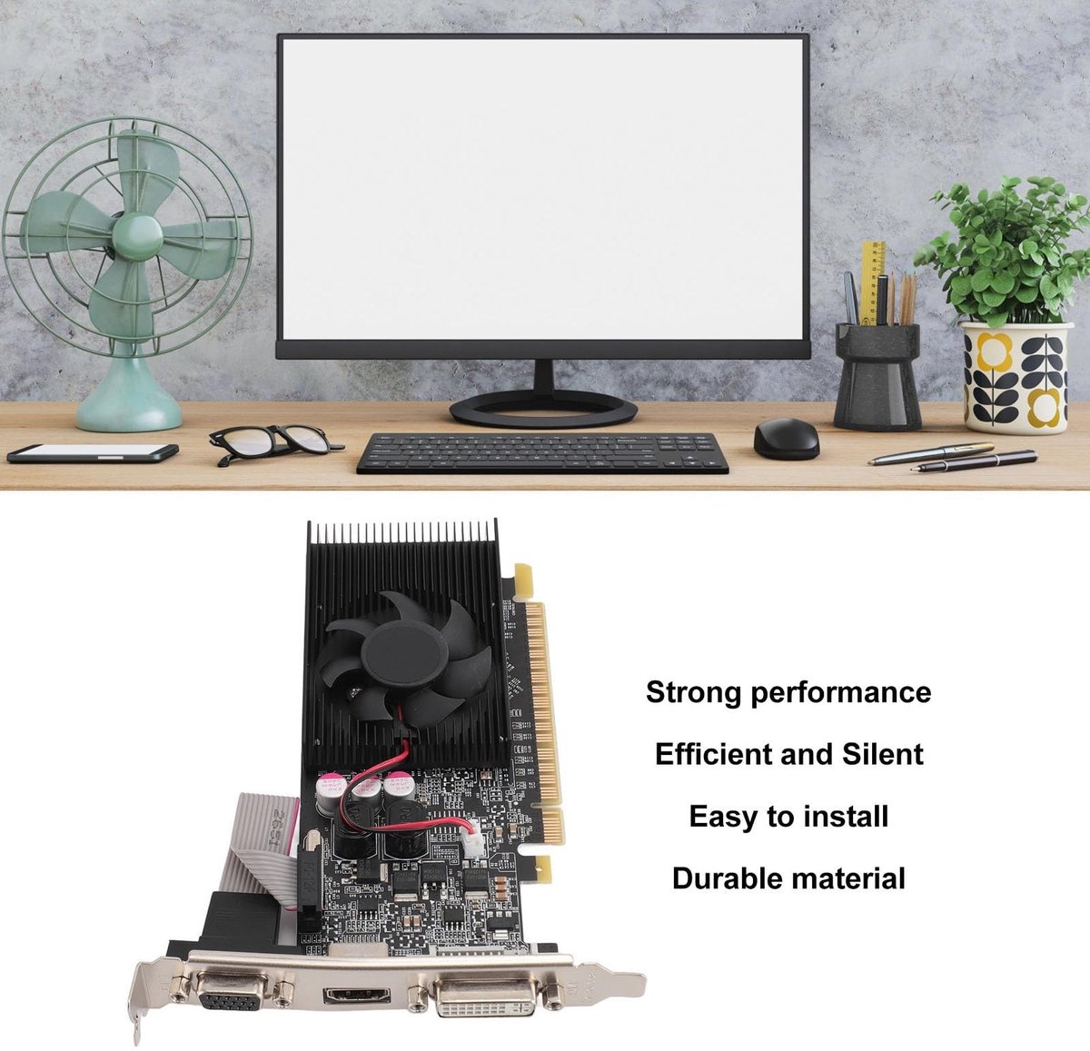 GeForce GT 710 2GB DDR3 Videokaart - afbeelding 3