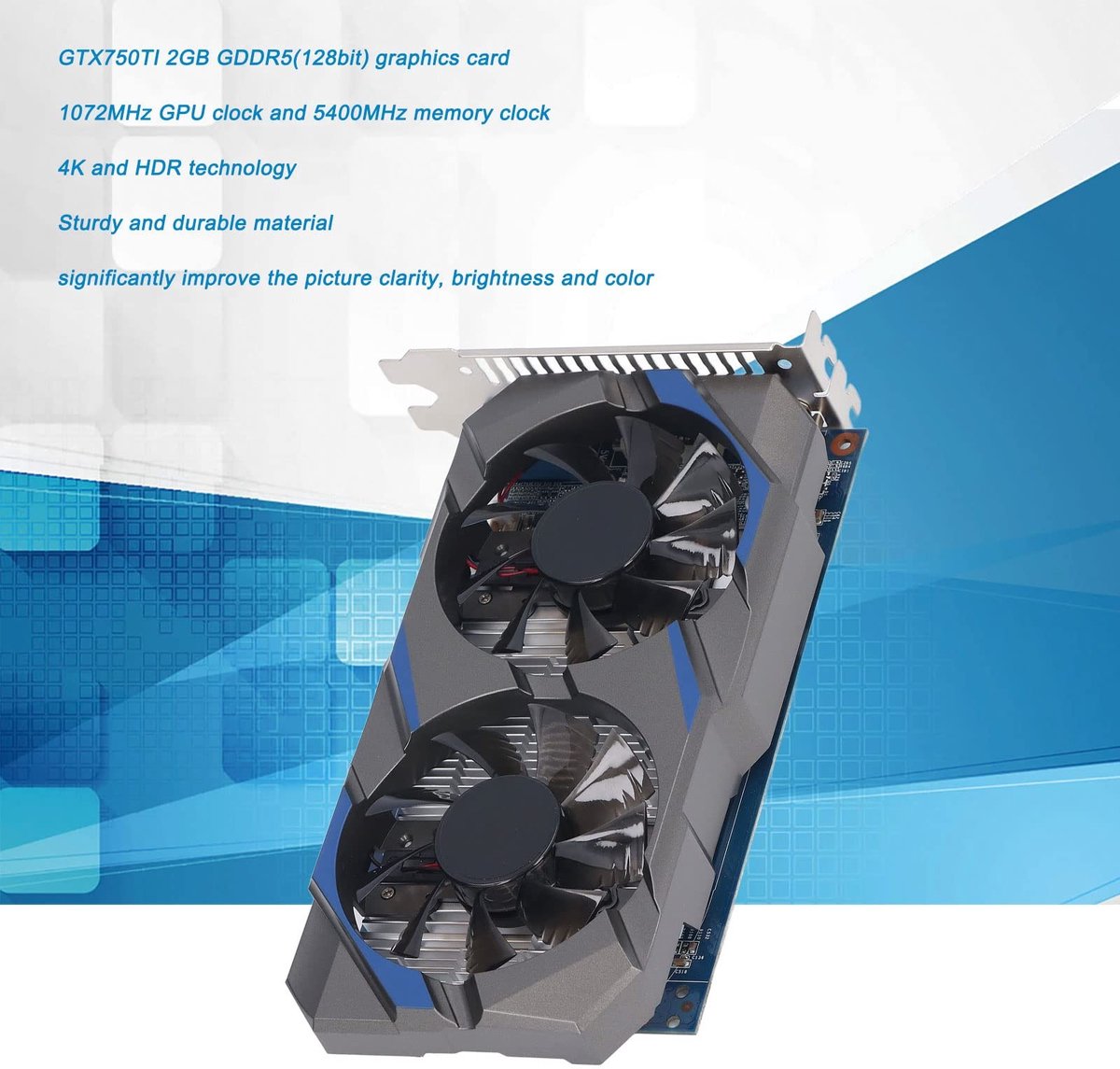 Dailygoods geforce 750 ti 2gb dubbele ven 5925597 2 orig - Dailygoods GeForce GTX 750 Ti 2GB Videokaart