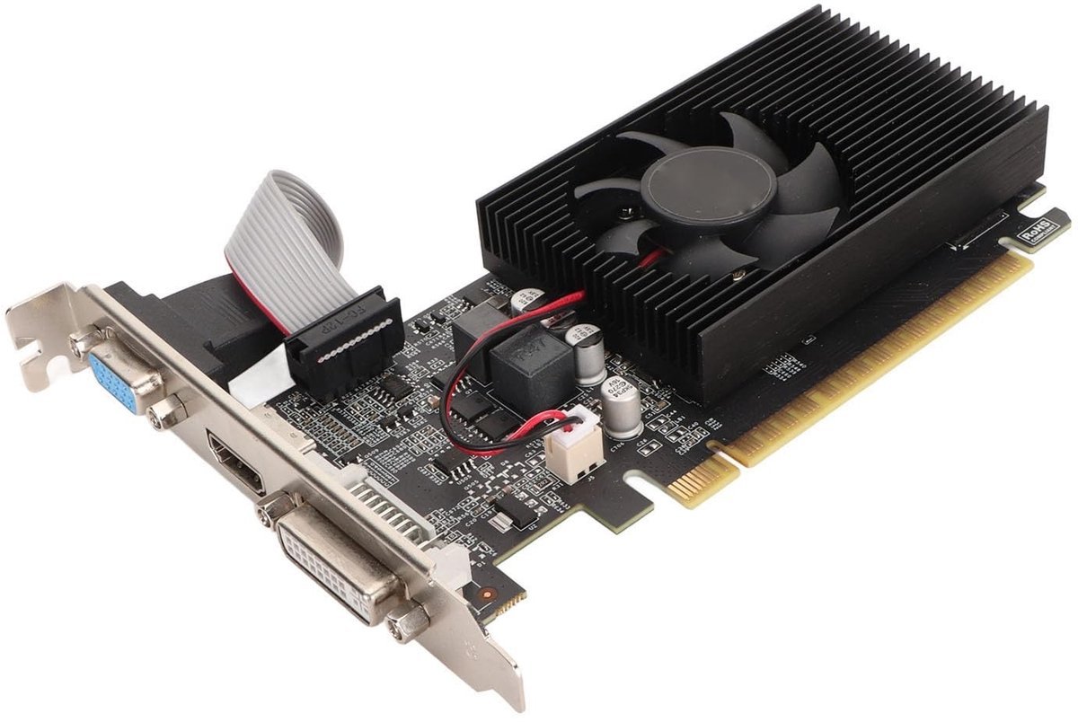 Dailygoods Dailygoods - Gt 730 - Grafische Kaart - Supercompact - 4Gb Ddr3 - Ideaal Voor Gaming - Ondersteunt Meerdere Monitoren - Pci Express X16 2.0