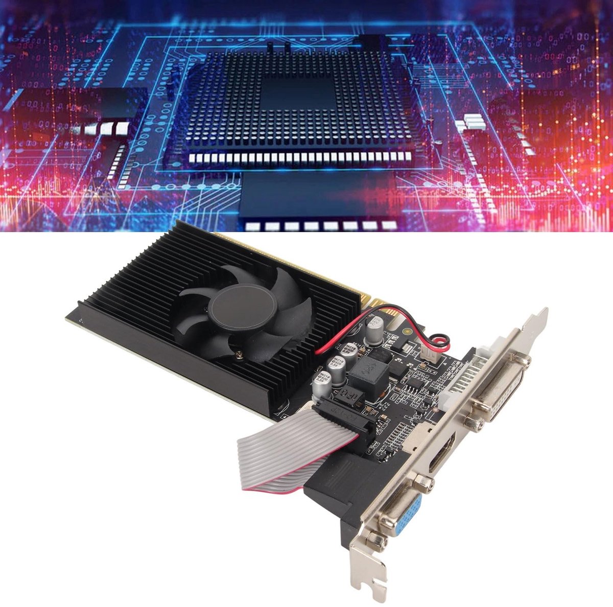 Dailygoods - Desktop Grafische Kaart - Gt610 - 2Gb Ddr3 videokaart, productafbeelding 6