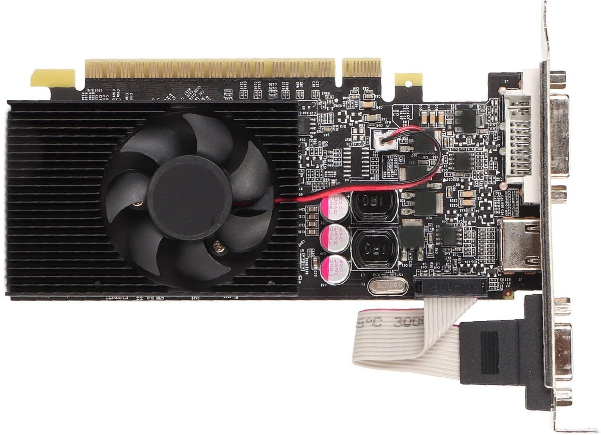 Dailygoods Dailygoods - Gt730 Gaming Grafische Kaart - 2 Gb Gddr3 - Krachtige Koelventilator - 64-Bit - Pci Express 2.0 - Ondersteuning Voor Directx11 - Geschikt...