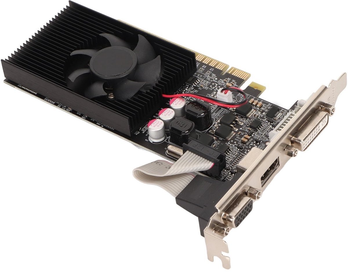 Dailygoods Dailygoods - Gt730 Grafische Kaart - Gaming Grafische Kaart - Hoge Prestaties - 2Gb Gddr3 - Efficiënt Koelsysteem - Ondersteuning Voor Ge...