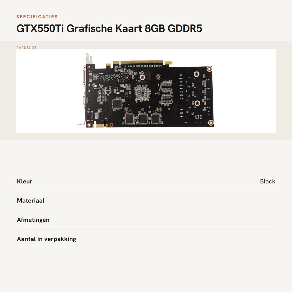 Dailygoods gtx550ti 8gb dubbele koelventi 4831248 7 orig - Dailygoods GeForce GTX 550 Ti 1GB Videokaart