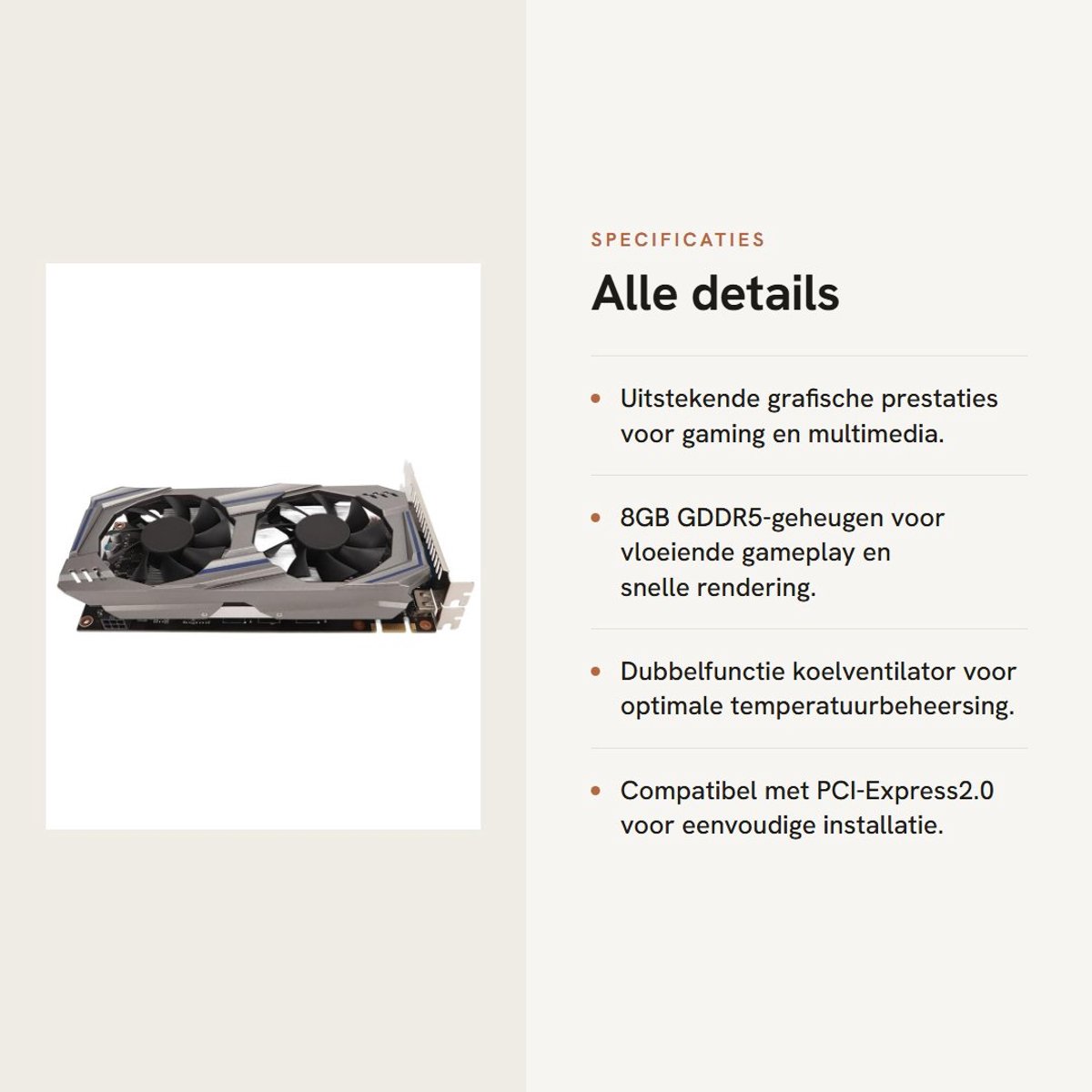 Dailygoods gtx550ti 8gb dubbele koelventi 5477071 7 orig - Dailygoods GeForce GTX 550 Ti 1GB Videokaart