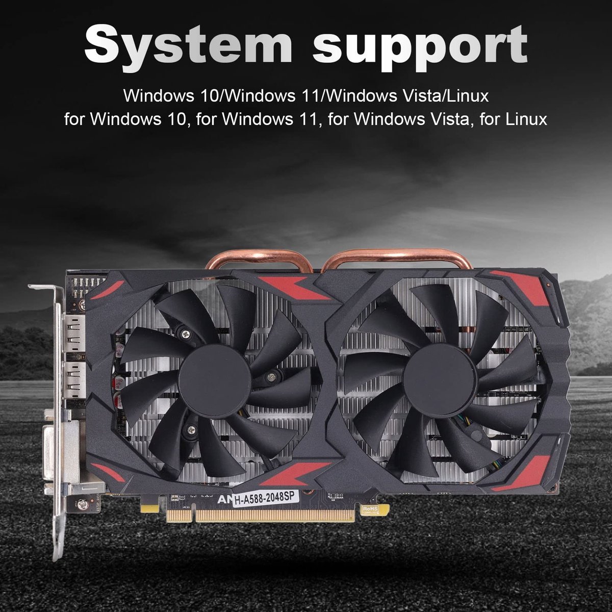 Dailygoods rx 580 stil en efficient 8gb 4811591 2 orig - Dailygoods RX 580 8GB GDDR5 Videokaart
