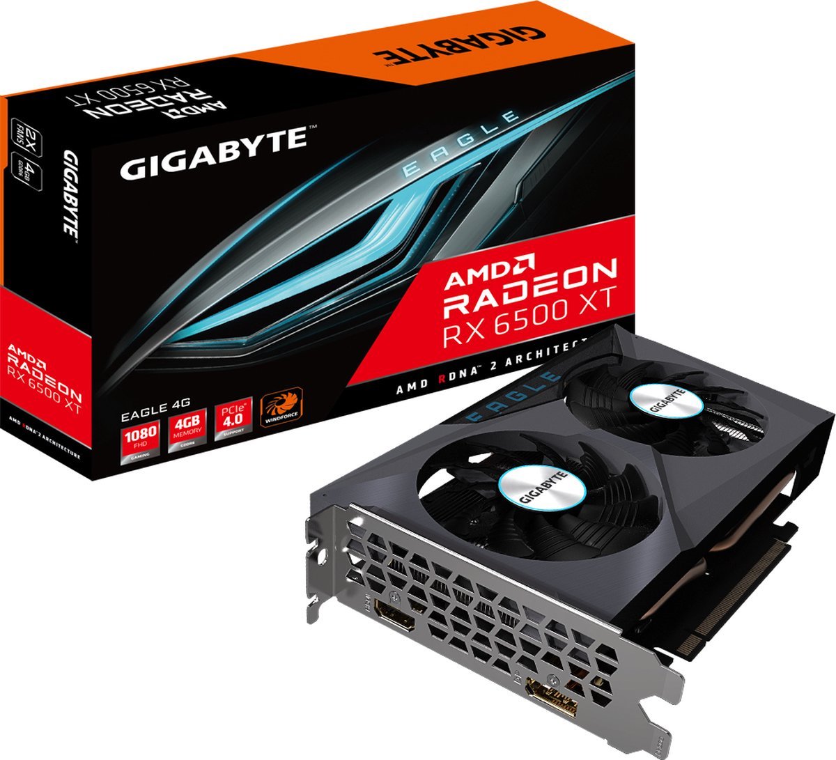 GIGABYTE Gigabyte Eagle Radeon Rx 6500 Xt 4G Amd 4 Gb Gddr6