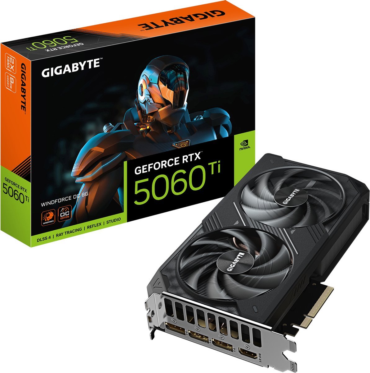 GIGABYTE Gigabyte Geforce Rtx 5060 Ti Windforce Oc 8G Nvidia 8 Gb Gddr7