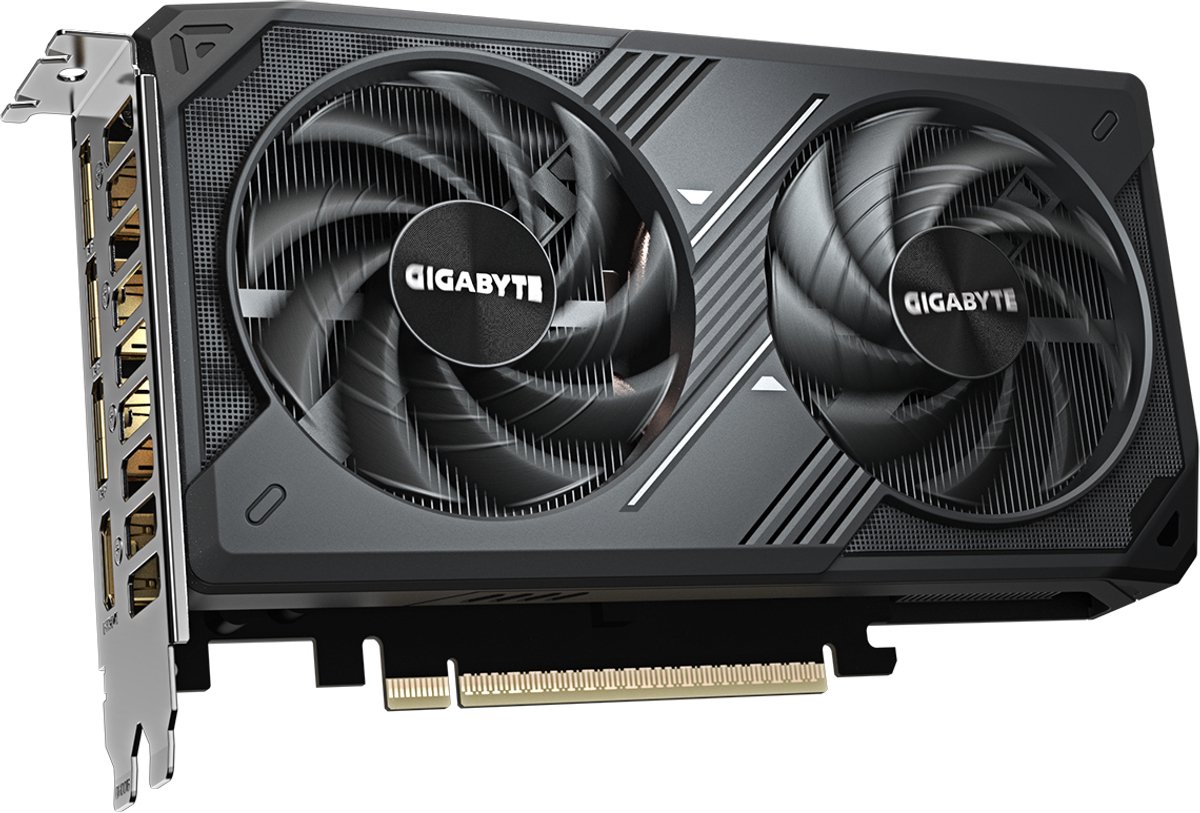 Gigabyte geforce rtx 5060 windforce max 999021 4 orig - GIGABYTE Geforce Rtx 5060 Windforce Max Oc 8GB Videokaart (Black)