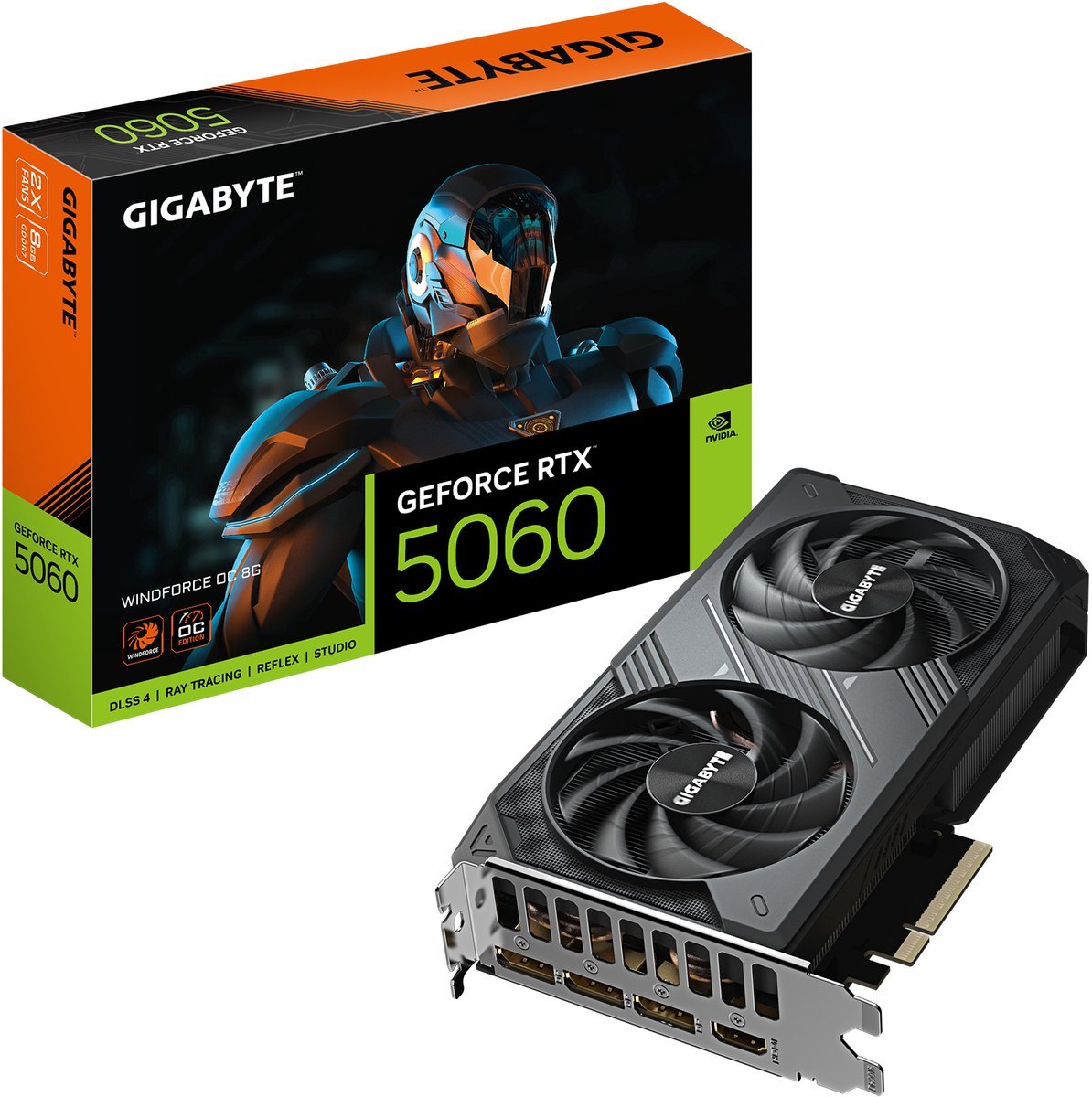 GIGABYTE Gigabyte Geforce Rtx 5060 Windforce Oc 8G Nvidia 8 Gb Gddr7