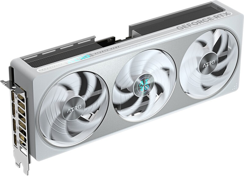 Gigabyte geforce rtx 5070 aero oc 12g 2 orig - GIGABYTE GeForce RTX 5070 AERO OC 12GB Videokaart (White)